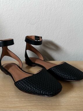 Madewell Black The Marseilla Ankle-Strap Sandal